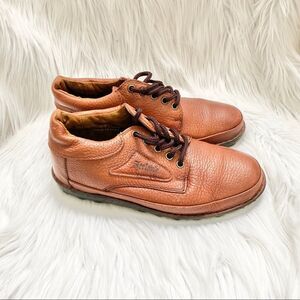 Iceland cognac leather lace up Oxford shoes 7